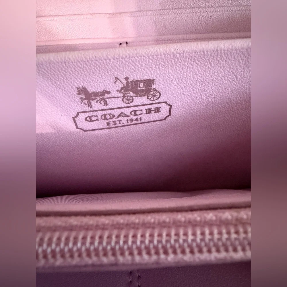 Coach Lavender Patterned Wallet-Y2K - Picture 8 of 9